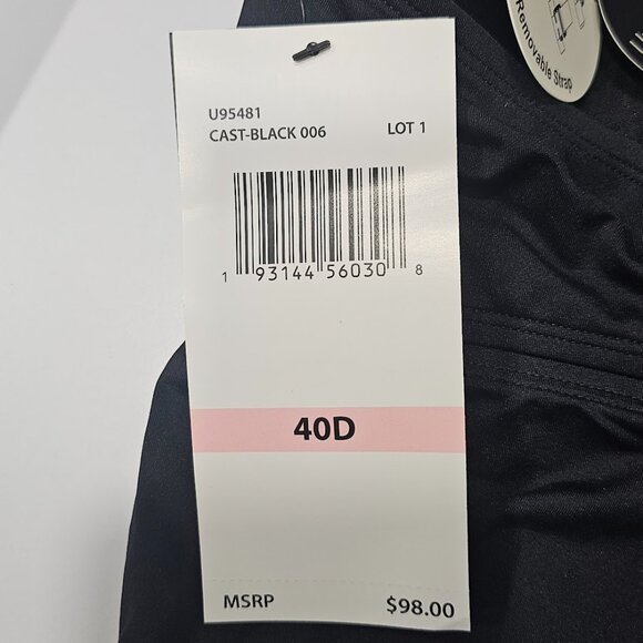 Coco Reef Charisma Tie-Back Ruched Pleated Tankini Top Black - Picture 8 of 9